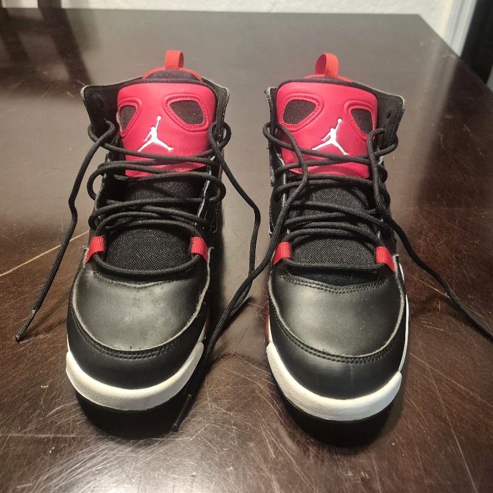 Air Jordan Black and Red Sneakers
